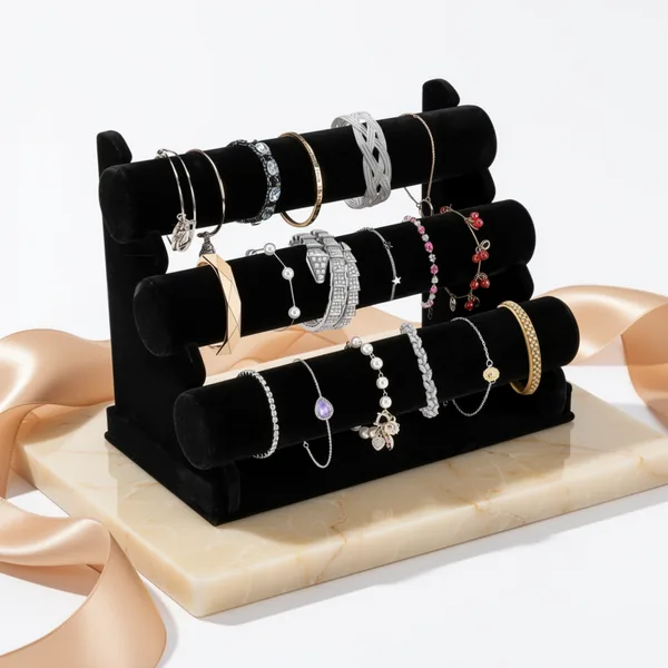 OSPNIEEK Velvet Bracelet Holder