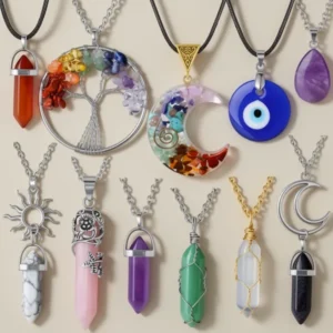 XIANNVXI Crystal Necklaces for Women, 11 Pieces
