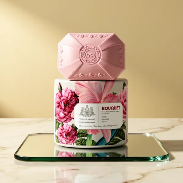 Caswell-Massey Peony Orchid Rose Scents Natural Bar Soaps