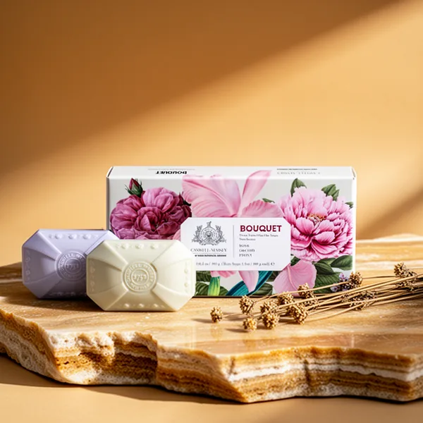 Caswell-Massey Peony Orchid Rose Scents Natural Bar Soaps