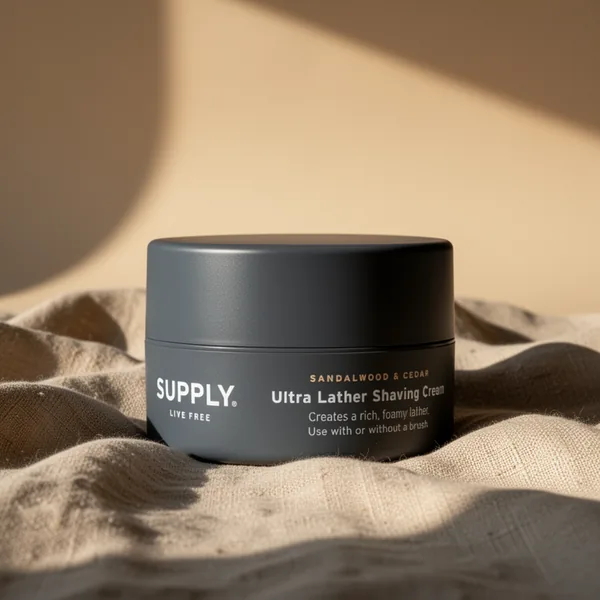 Supply Ultra Lather Shaving Cream for Men, 3.4 oz