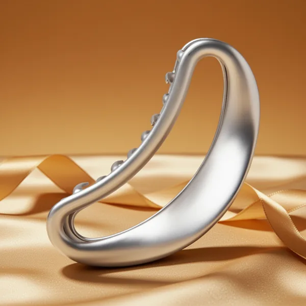 The Hair Edit Sculpted Silver Claw Clip Large Metal Hair Clip