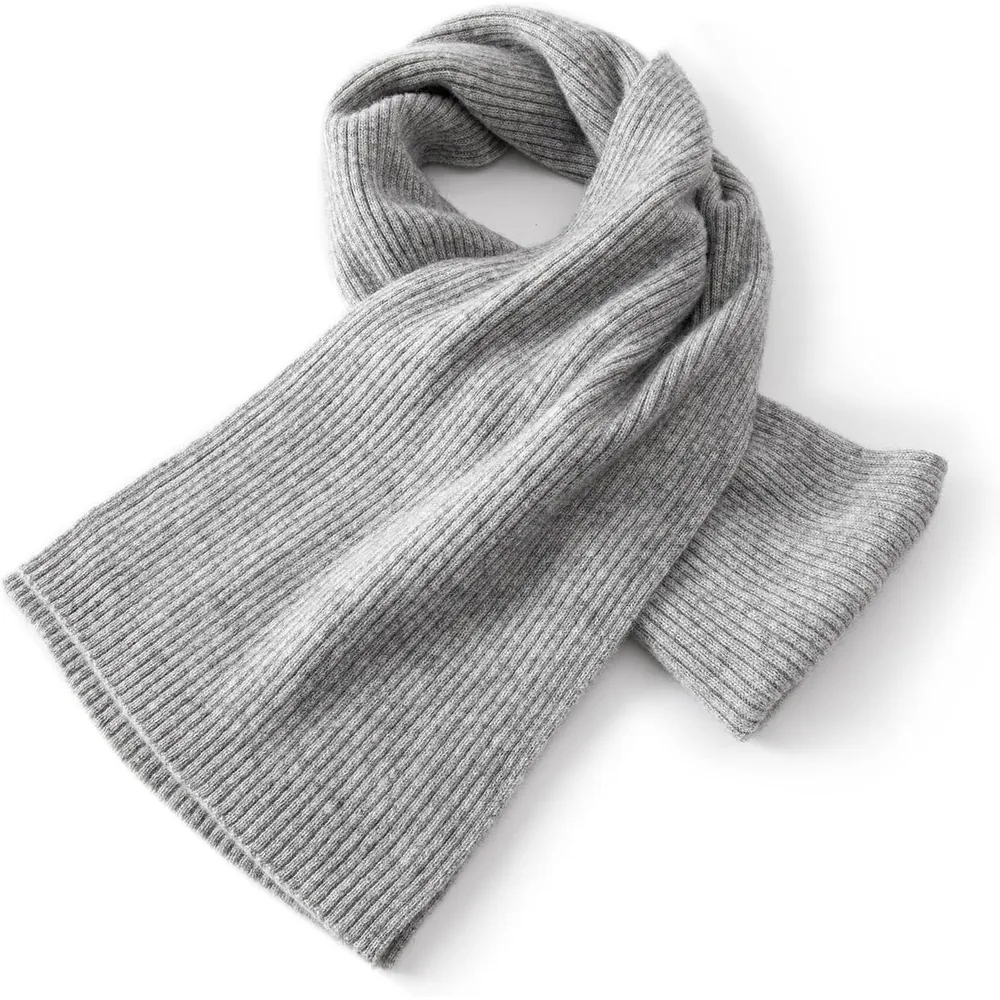 Villand cashmere scarf in Light Gray, photo 1