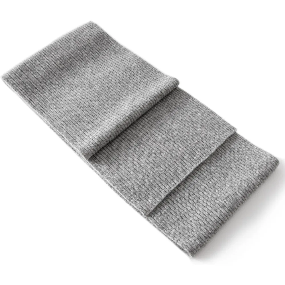 Villand cashmere scarf in Light Gray, photo 2