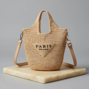 POOOPSSD Woven Bag, Khaki