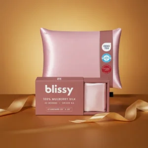 Blissy Silk Pillowcase, Pink