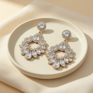 Fashion Rhinestone Statement Drop Dangle Earrings