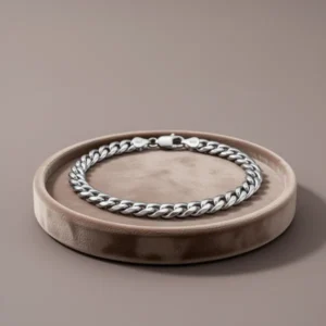 925 Sterling Silver Cuban Link Chain Bracelet