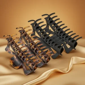 Extra Large Claw Clips, 4-Pack, Black