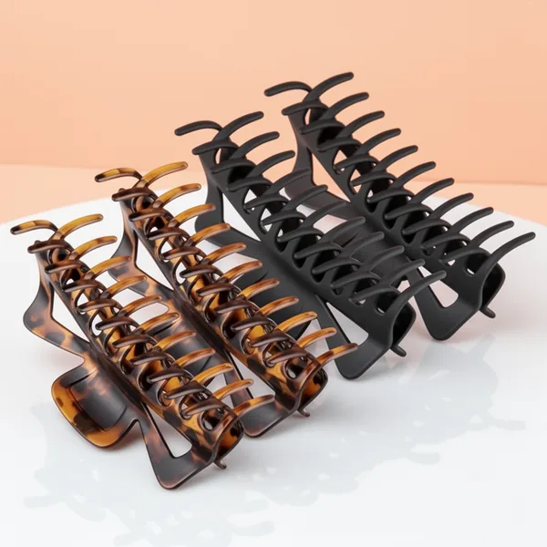 Extra Large Claw Clips, 4-Pack, Black