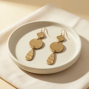 LILIE&WHITE Burnt Gold-Tone Boho Earrings for Women