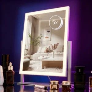HIEEY Lighted Makeup Mirror, White
