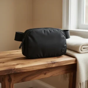 Pander Two Way Zipper Fanny Pack, Black