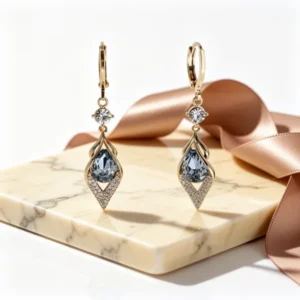 Sonateomber Gold-Tone Silver-Tone Small Hoop Dangle Earrings for Women