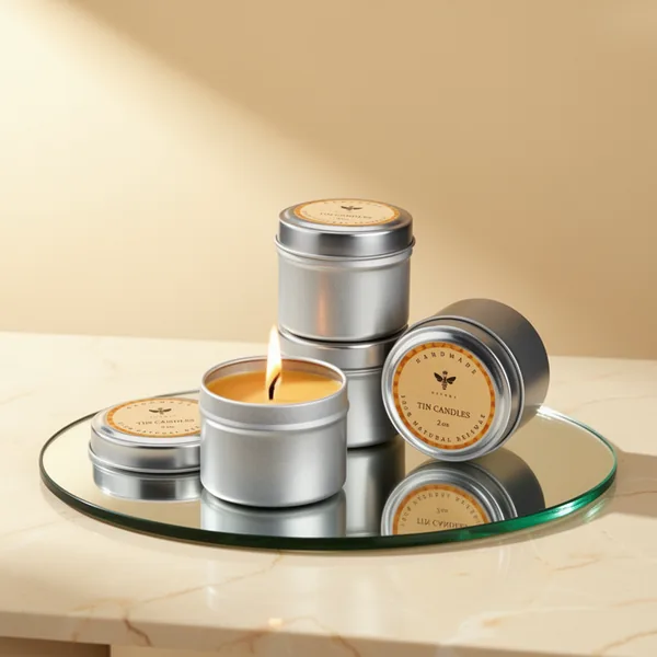 DEYBBY Pure Beeswax Emergency Candle Set, 4-Pack