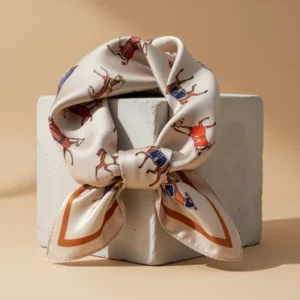Tim & Tina Square 100% Mulberry Silk 21'' X 21'' Hair Scarf