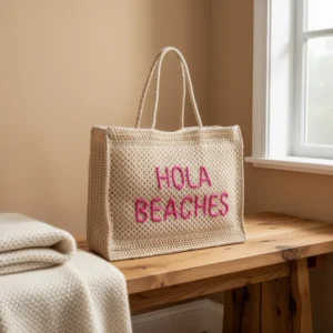 Hello Beaches a Packable Beach Bag