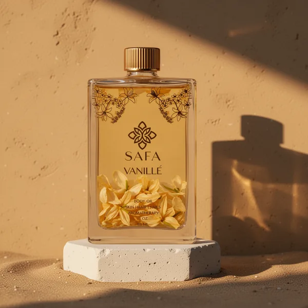 SAFA Organic Vanilla Body Oil, 118 ml