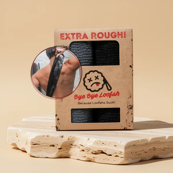 Extra Rough Exfoliating Washcloth Extreme Body & Back Scrubber