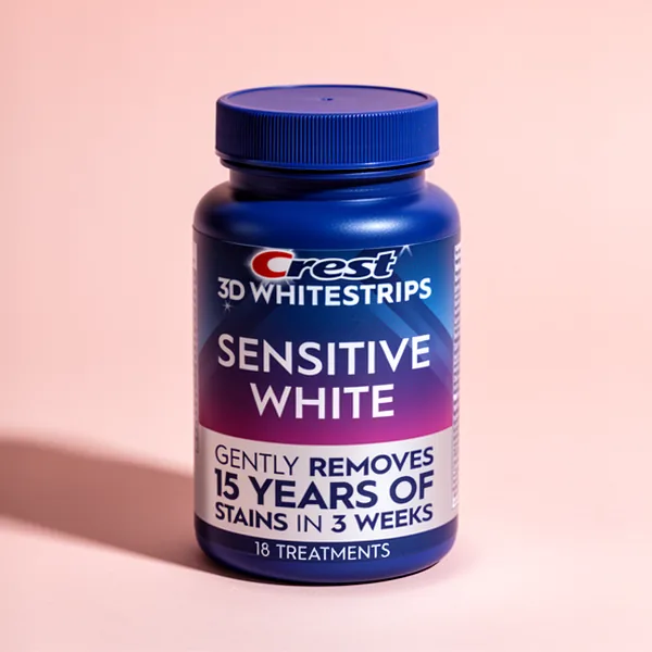 Crest 3DWhitestrips Sensitive White at-Home Teeth Whitening Kit