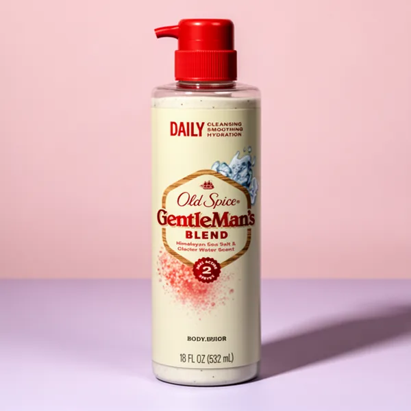 Old Spice GentleMan's Exfoliating & Moisturizing Body Wash for Men, 18 oz, 4-Pack