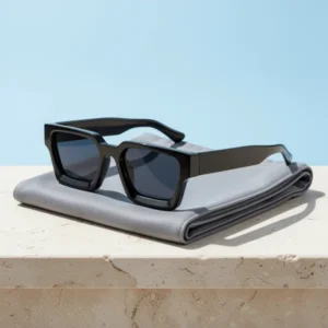 EYLRIM Thick Square Frame Sunglasses for Women