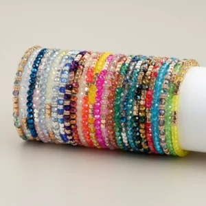 MOZAKA Boho Beaded Bracelets for Women, 26 Pieces