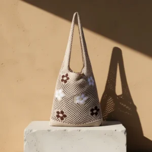 ENBEI Beach Bag Crochet Tote Bag