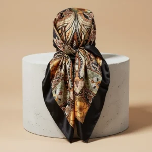 Silk Head Scarves for Women Satin Hair Scarf, 4 Pieces
