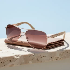 GUESS Women's Metal Sunglasses, Gold Tone