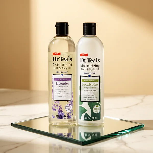 Dr. Teals Bath & Body Oil, 8.8 oz, 2-Pack