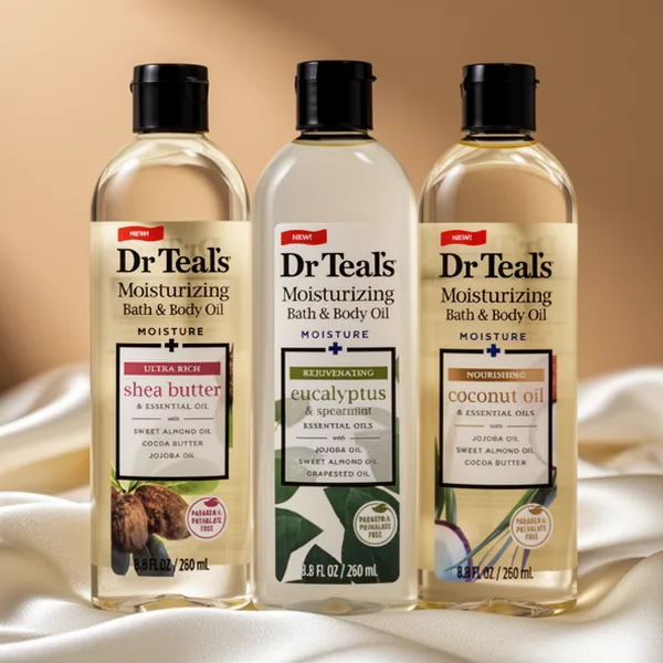 Dr. Teals Bath & Body Oil, 8.8 oz, 3-Pack
