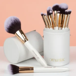 OMANIAC Makeup Brush Set Professional, White