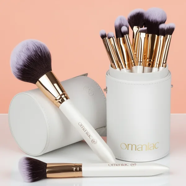 OMANIAC Makeup Brush Set Professional, White