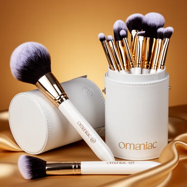 OMANIAC Makeup Brush Set Professional, White