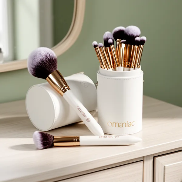 OMANIAC Makeup Brush Set Professional, White