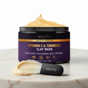 VALITIC Turmeric Vitamin C Clay Mask, 3.52 oz