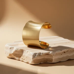 BOMAIL Open Gold-Tone Cuff, 2 Pieces