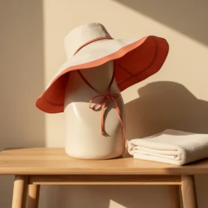 HUAMULAN Women Summer Vacation Wide Brim Sun Hat