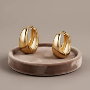 Me&Hz Gold-Tone Huggie Earrings