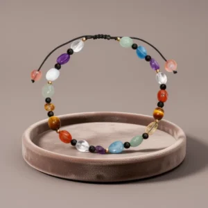 7 Chakra Crystals and Stones Anklet