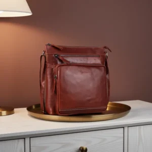 LEDERBUCK Olga Women's Extra-Large Genuine Leather Crossbody Purse