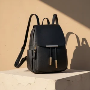 KKXIU Trendy Leather Backpack