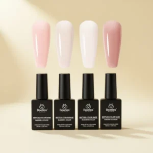 Beetles 6 Colors Rubber Base Gel Nail Polish, 7.5 ml, 6 Pieces