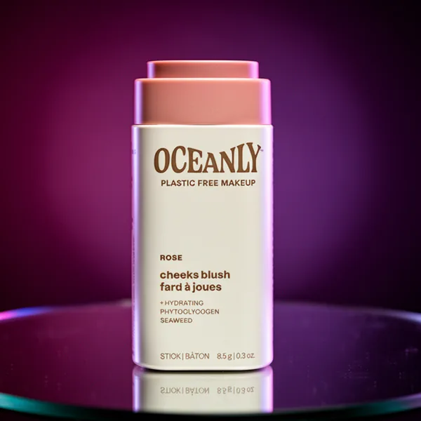ATTITUDE Oceanly Plastic-Free Lightweight Blush Stick, 0.3 oz