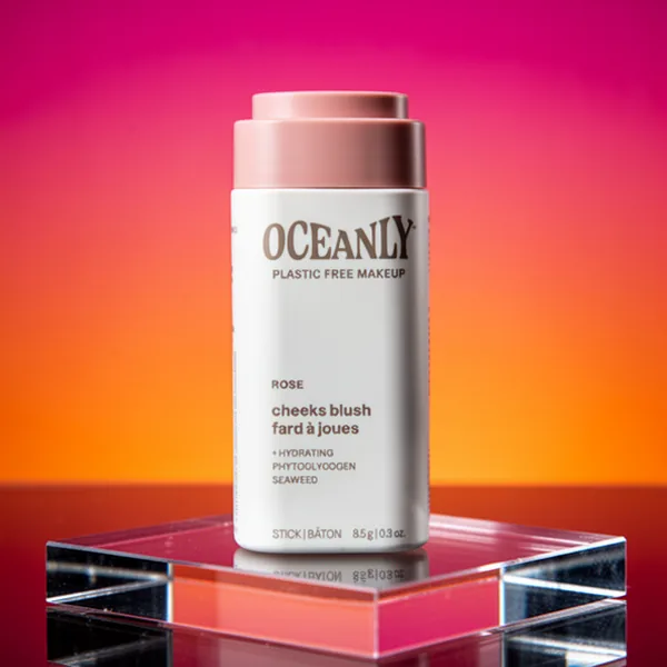 ATTITUDE Oceanly Plastic-Free Lightweight Blush Stick, 0.3 oz