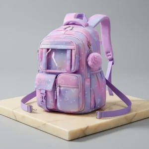 PIG PIG GIRL PIG GIRL Kids Backpack for Girls, Purple