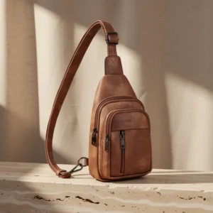 MASINTOR Sling Bag for Women, Brown