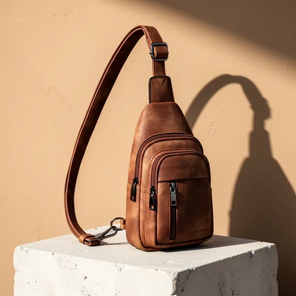 MASINTOR Sling Bag for Women, Brown