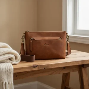 S-ZONE Leather Crossbody Bags for Women